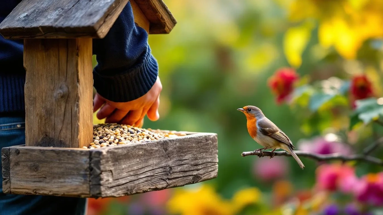 De vogelvriendelijke tuin: met dit specifieke voer zorg je dat roodborstjes elke dag terugkeren