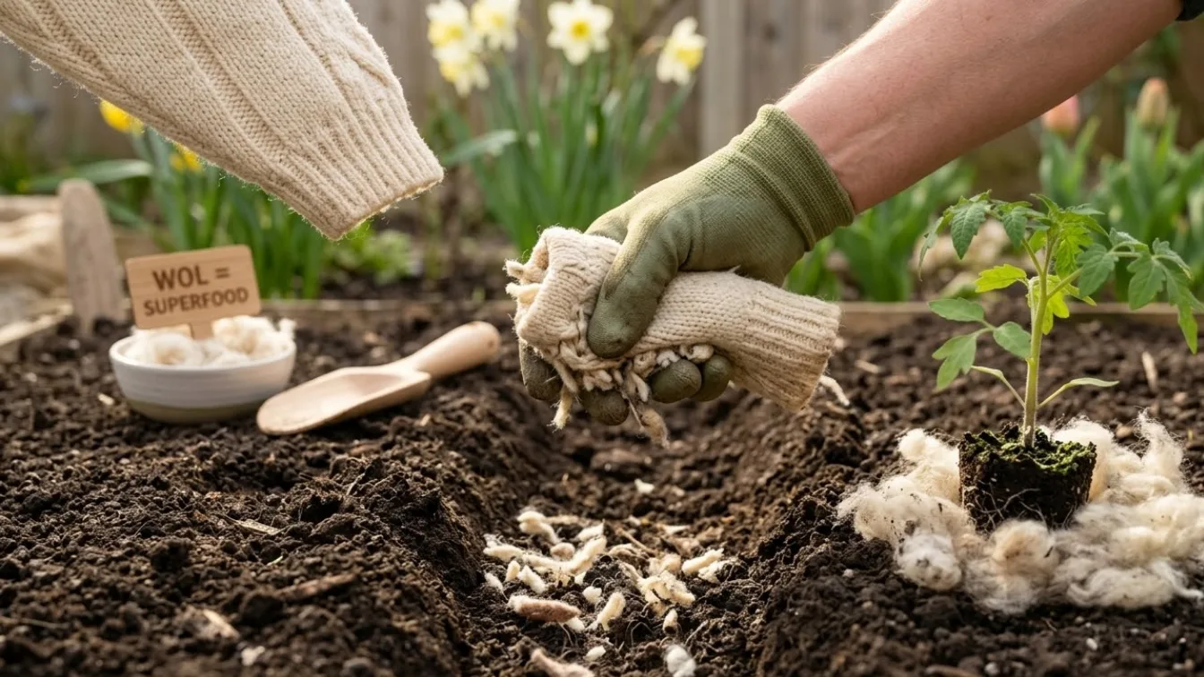 Gooi je oude wollen trui niet weg! Waarom “schapenwol” dé geheime superfood is voor je tuin in maart.